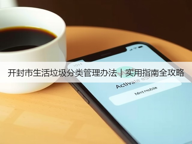 开封市生活垃圾分类管理办法｜实用指南全攻略(图3)