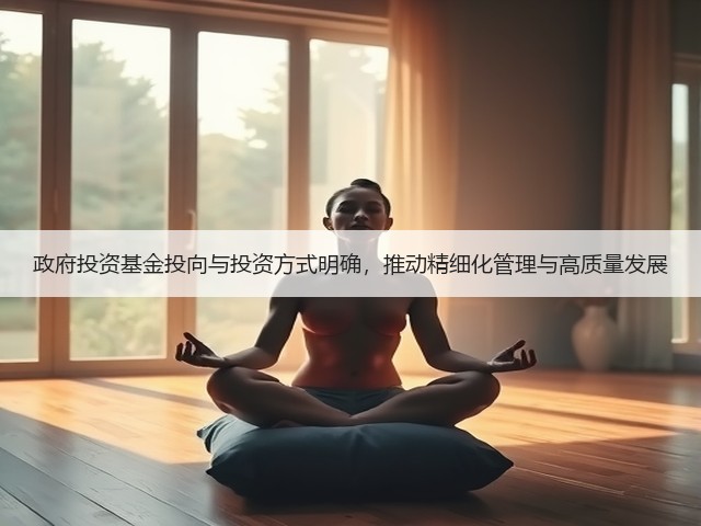 政府投资基金投向与投资方式明确,推动精细化管理与高质量发展(图2) 政府投资基金投向与投资方式明确,推动精细化管理与高质量发展(图2)