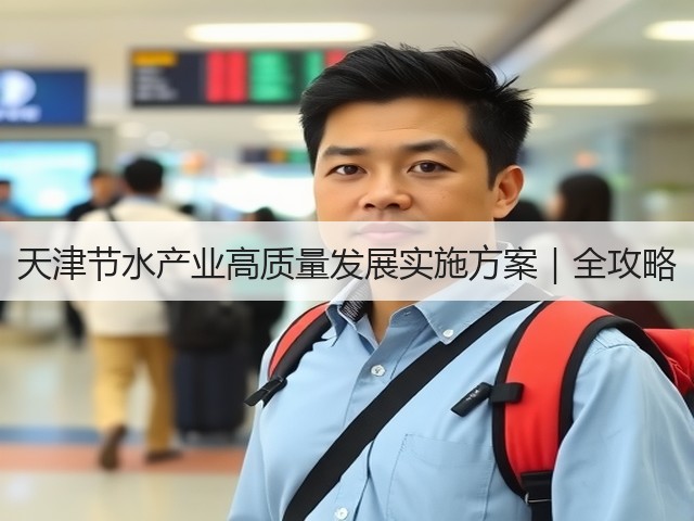 天津节水产业高质量发展实施方案｜全攻略(图1)