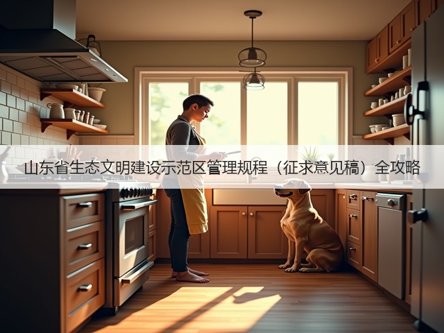 山东省生态文明建设示范区管理规程（征求意见稿）全攻略(图1)