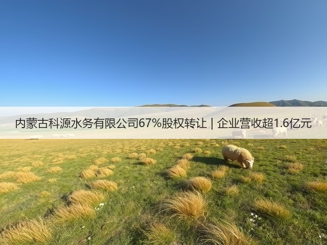 内蒙古科源水务有限公司67%股权转让 | 企业营收超1.6亿元(图1)