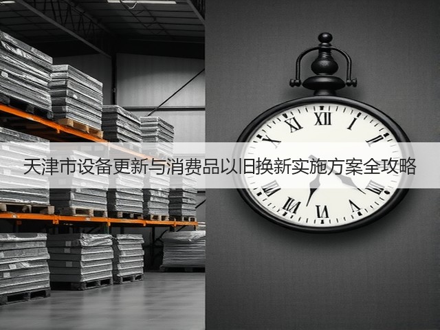 天津市设备更新与消费品以旧换新实施方案全攻略(图1)
