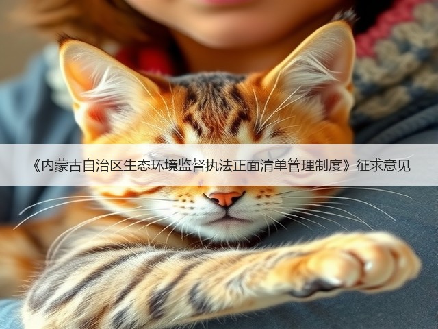 《内蒙古自治区生态环境监督执法正面清单管理制度》征求意见(图2)