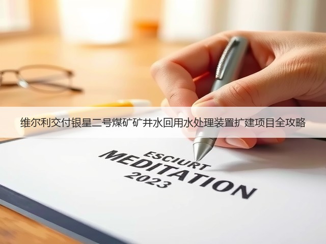 维尔利交付银星二号煤矿矿井水回用水处理装置扩建项目全攻略(图2)