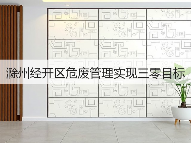 滁州经开区危废管理实现三零目标(图2)