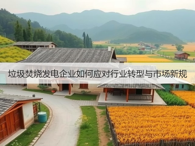 垃圾焚烧发电企业如何应对行业转型与市场新规(图1)