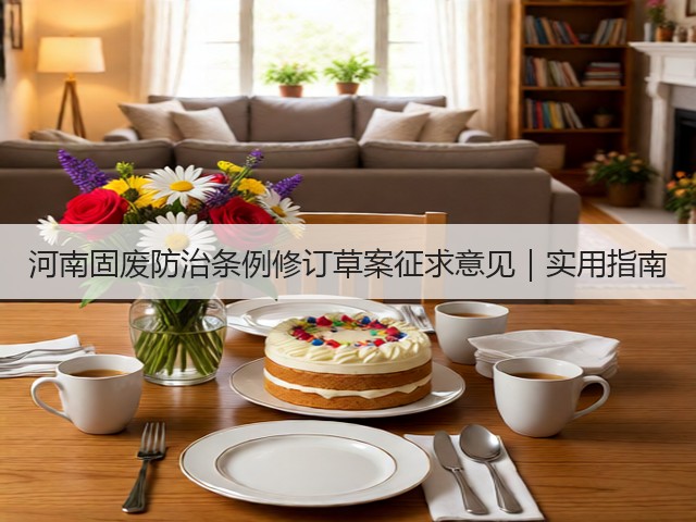河南固废防治条例修订草案征求意见｜实用指南(图1)