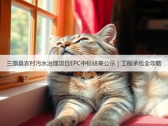 三原县农村污水治理项目EPC中标结果公示｜工程承包全攻略(图1)