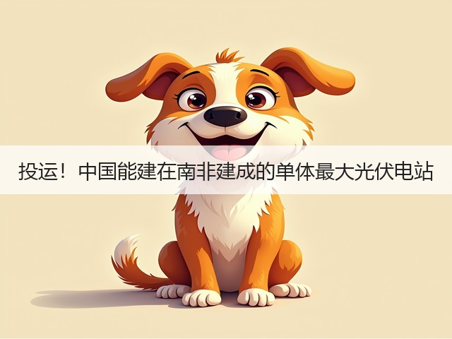 投运！中国能建在南非建成的单体最大光伏电站(图2)