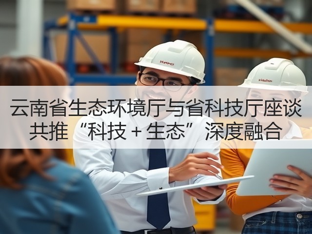 云南省生态环境厅与省科技厅座谈 共推“科技＋生态”深度融合(图2)
