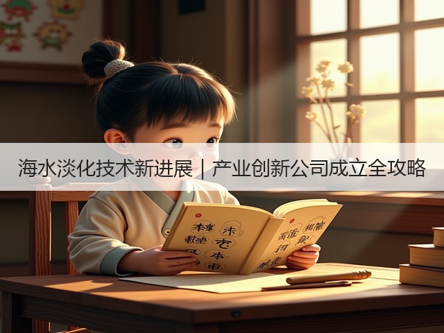 海水淡化技术新进展｜产业创新公司成立全攻略(图1)