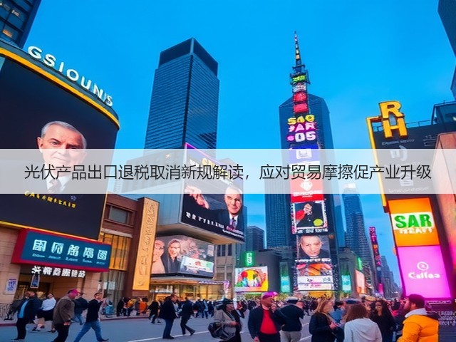 光伏产品出口退税取消新规解读,应对贸易摩擦促产业升级(图1) 光伏产品出口退税取消新规解读,应对贸易摩擦促产业升级(图1)