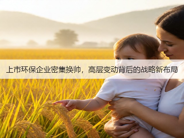 上市环保企业密集换帅，高层变动背后的战略新布局(图3)