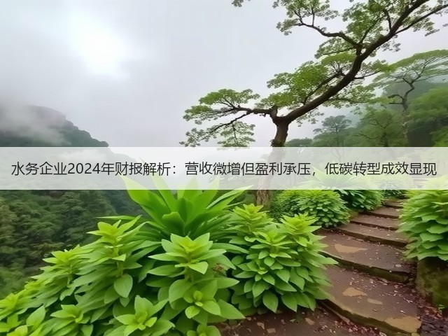 水务企业2024年财报解析:营收微增但盈利承压,低碳转型成效显现(图1) 水务企业2024年财报解析:营收微增但盈利承压,低碳转型成效显现(图1)