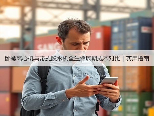 卧螺离心机与带式脱水机全生命周期成本对比｜实用指南(图3)