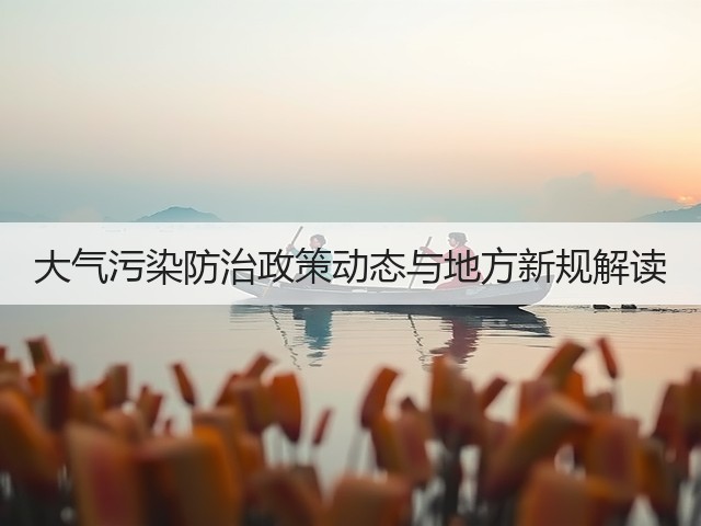 大气污染防治政策动态与地方新规解读(图2) 大气污染防治政策动态与地方新规解读(图2)