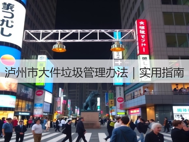泸州市大件垃圾管理办法｜实用指南(图3)
