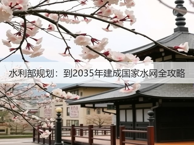 水利部规划：到2035年建成国家水网全攻略(图1)