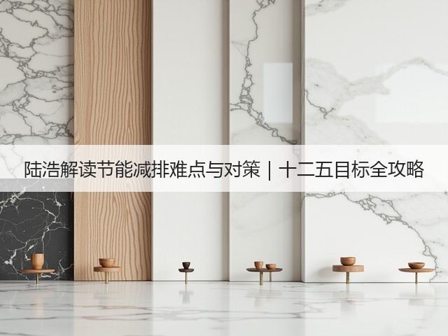 陆浩解读节能减排难点与对策｜十二五目标全攻略(图3)