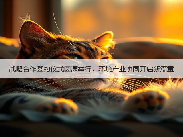 战略合作签约仪式圆满举行，环境产业协同开启新篇章(图2)