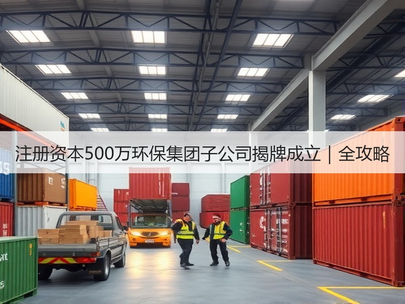 注册资本500万环保集团子公司揭牌成立｜全攻略