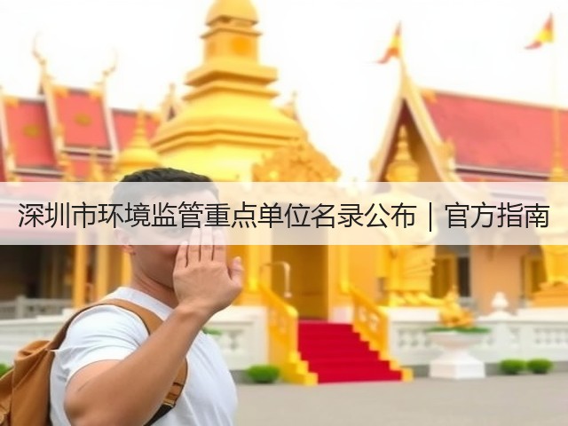 深圳市环境监管重点单位名录公布｜官方指南(图2)