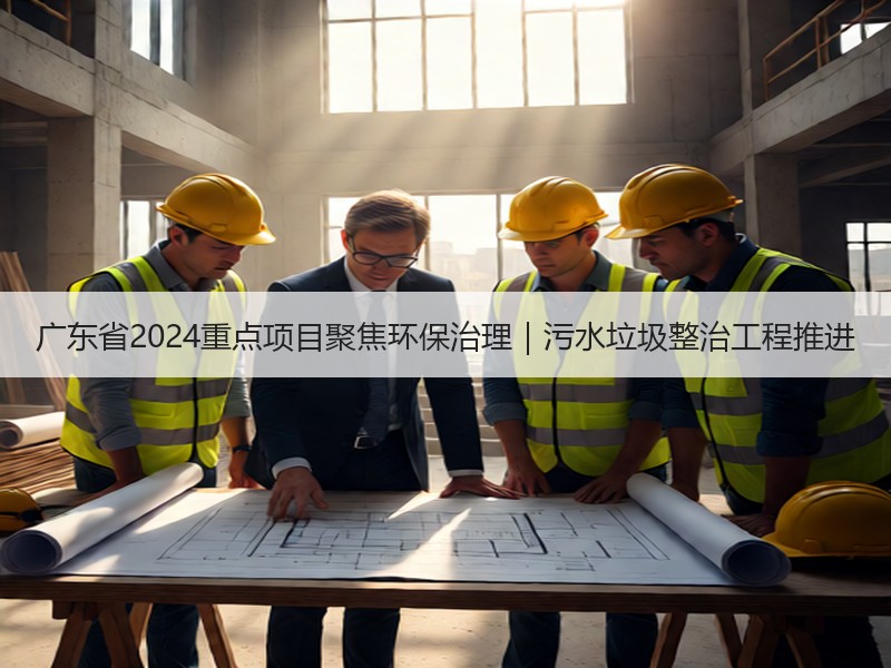 广东省2024重点项目聚焦环保治理｜污水垃圾整治工程推进