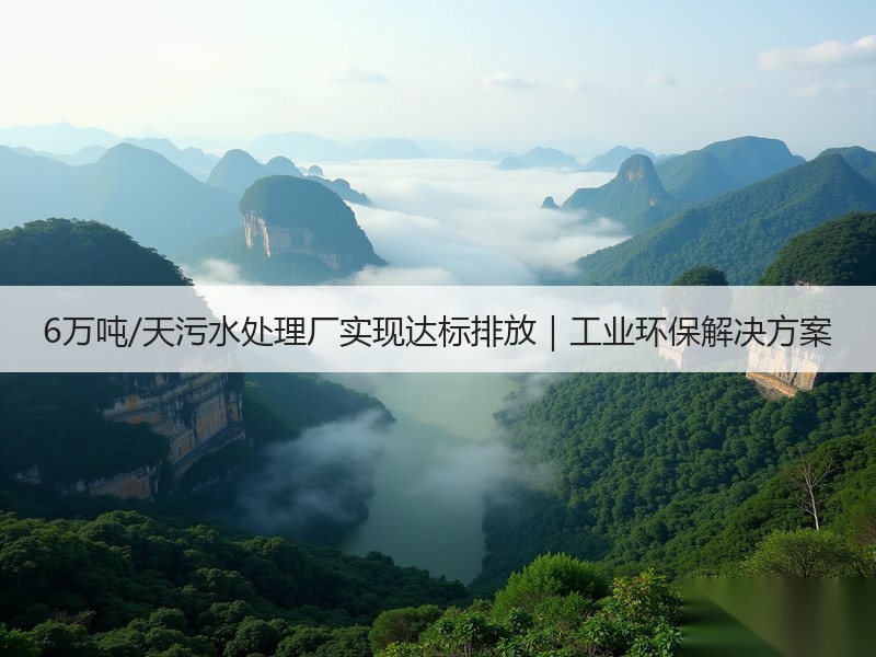 6万吨/天污水处理厂实现达标排放｜工业环保解决方案