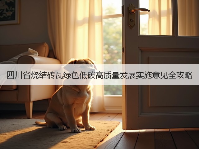 四川省烧结砖瓦绿色低碳高质量发展实施意见全攻略(图2)