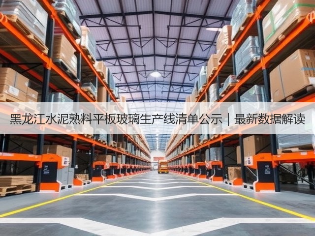黑龙江水泥熟料平板玻璃生产线清单公示｜最新数据解读(图1)