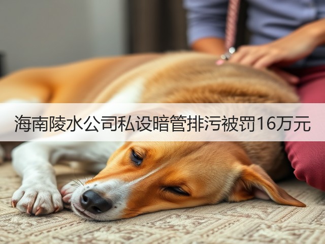 海南陵水公司私设暗管排污被罚16万元(图2) 海南陵水公司私设暗管排污被罚16万元(图2)