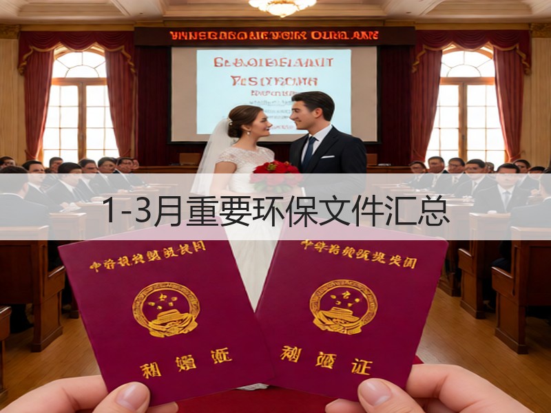 1-3月重要环保文件汇总