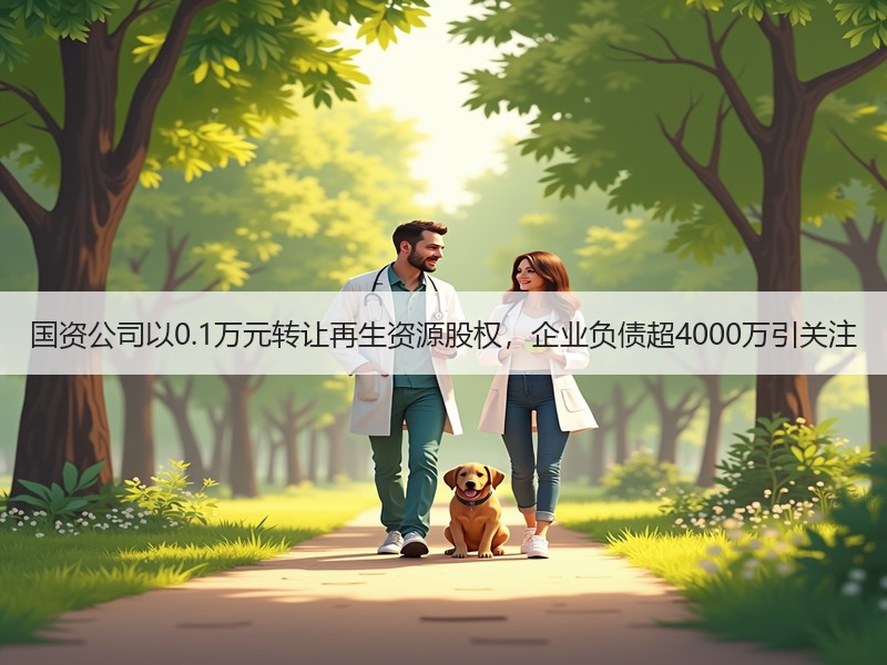 国资公司以0.1万元转让再生资源股权，企业负债超4000万引关注