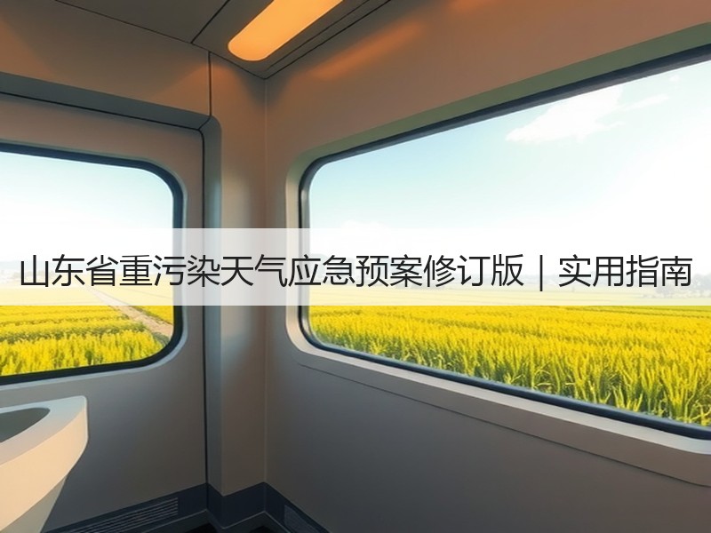 山东省重污染天气应急预案修订版|实用指南 山东省重污染天气应急预案修订版|实用指南