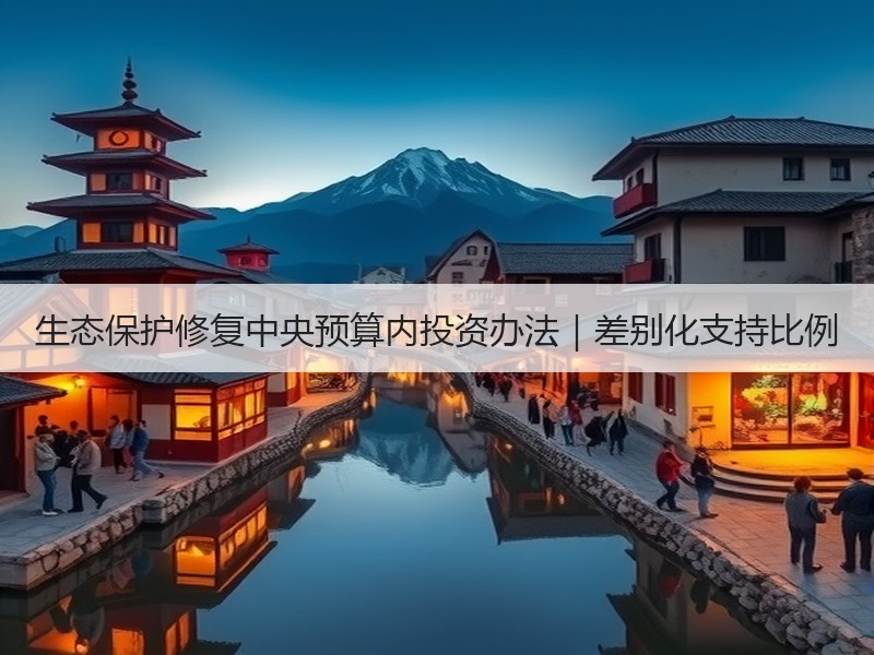 生态保护修复中央预算内投资办法｜差别化支持比例