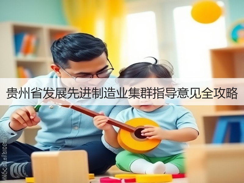 贵州省发展先进制造业集群指导意见全攻略