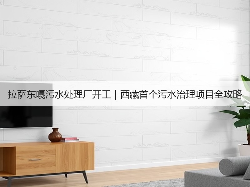 拉萨东嘎污水处理厂开工｜西藏首个污水治理项目全攻略