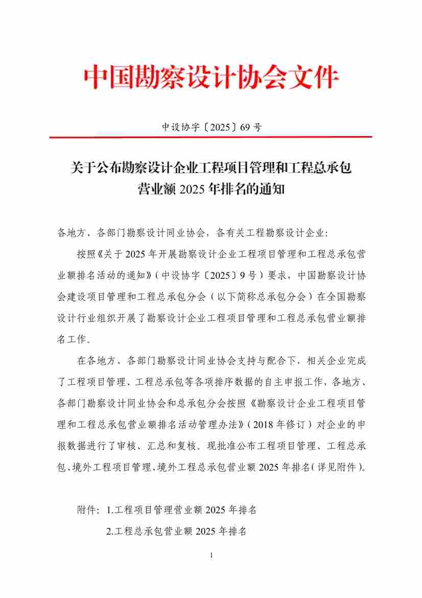勘察设计企业项目管理与总承包营业额最新排名揭晓，行业领军企业表现突出