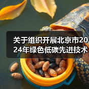 关于组织开展北京市2024年绿色低碳先进技术征集和示范工程申报的通知