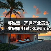 郝维宝：环保产业黄金发展期 打造水务领军企业（图3）