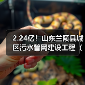 2.24亿！山东兰陵县城区污水管网建设工程（四期）工程总承包招标