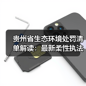 贵州省生态环境处罚清单解读：最新柔性执法适用指南（图3）