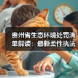 贵州省生态环境处罚清单解读：最新柔性执法适用指南