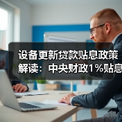 设备更新贷款贴息政策解读：中央财政1%贴息支持（图2）