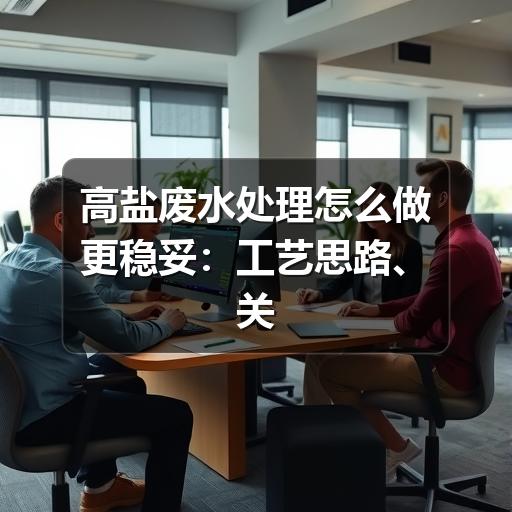高盐废水处理怎么做更稳妥：工艺思路、关键控制与常见误区