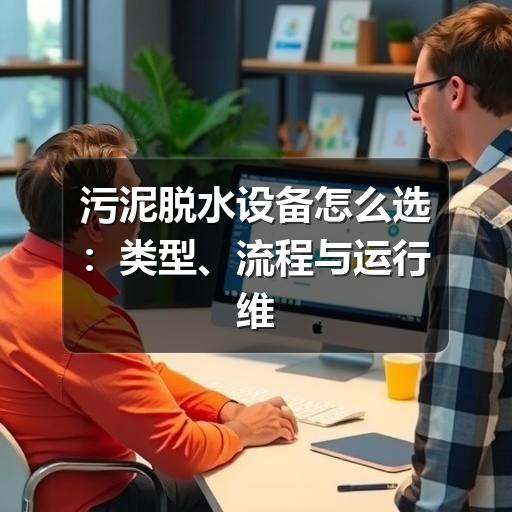 污泥脱水设备怎么选:类型、流程与运行维护要点(图1) 污泥脱水设备怎么选:类型、流程与运行维护要点