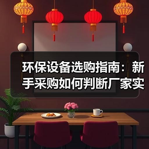 环保设备选购指南：新手采购如何判断厂家实力与参数