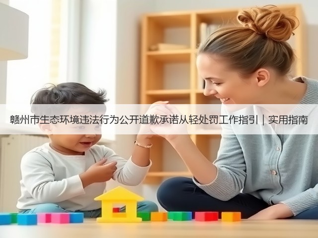 赣州市生态环境违法行为公开道歉承诺从轻处罚工作指引｜实用指南(图3)